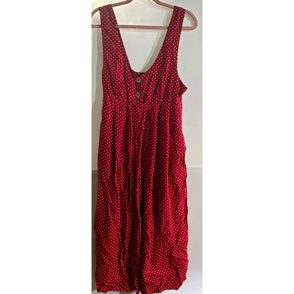Vintage Y2K Compagnie Internationale Express Red/White Polka Dot Maxi Dress M